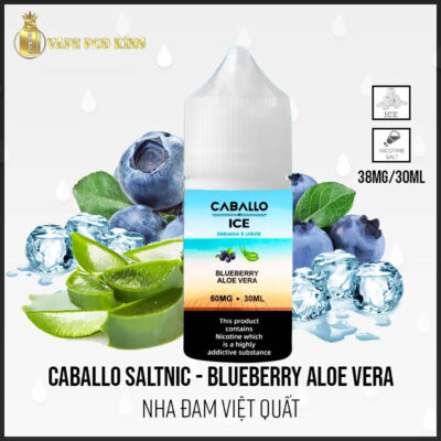 Caballo Ice Viêt Quất Nha Đam - Blueberry Aloe Vera 30ml