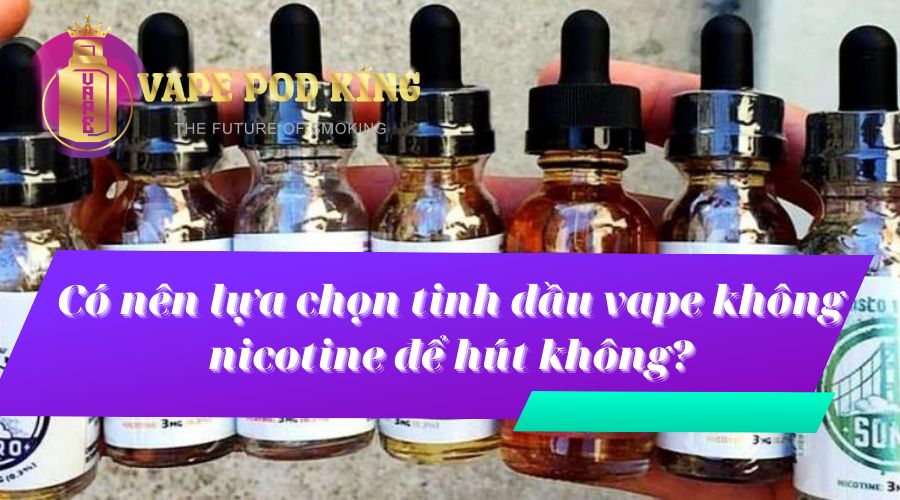 Tại sao nên lựa chọn tinh dầu không nicotine
