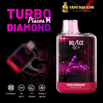 Turbo Diamond 6500 Hơi Pod 1 Lần