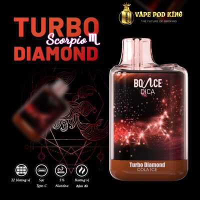 Turbo Diamond 6500 Hơi Pod 1 Lần