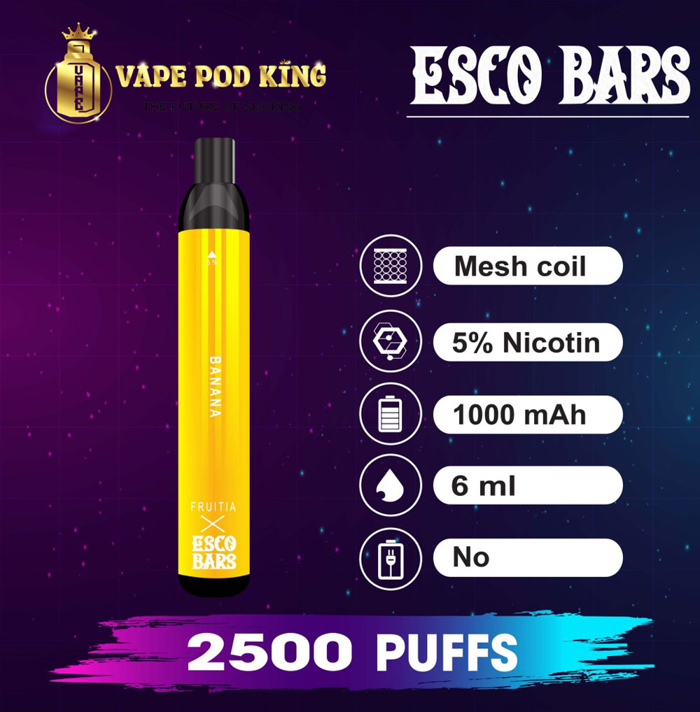 Esco Bar 2500 Hơi Pod 1 Lần