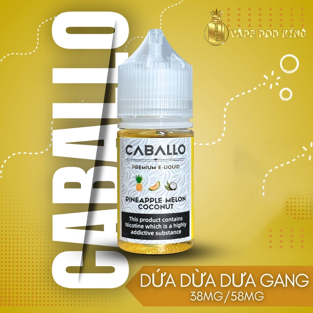 Caballo Dứa Dừa Dưa Gang - Pineapple Melon Coconut 30ml