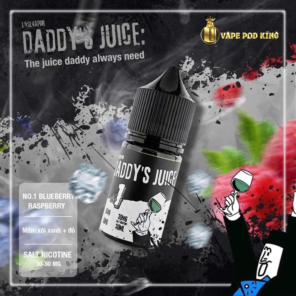 Daddy No1 Việt Quất Mâm Xôi - Blueberry Raspberry 30ml