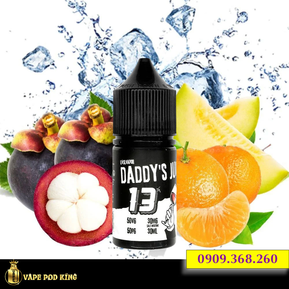 Daddy No13 Măng Cụt Dưa Gang - Mangosteen Tangerine Melon 30ml Daddy No13 Măng Cụt Dưa Gang - Mangosteen Tangerine Melon 30ml