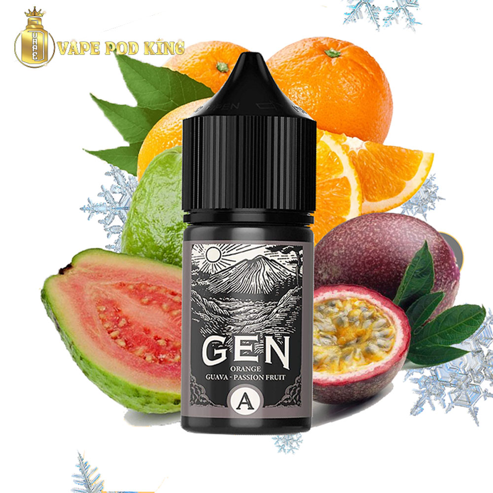 Gen A Cam Ổi Chanh Dây - Orange Guava Passion Fruit 30ml Gen A Cam Ổi Chanh Dây - Orange Guava Passion Fruit 30ml