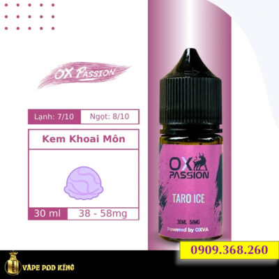 Ox Passion Juice Khoai Môn - Taro Ice 30ml