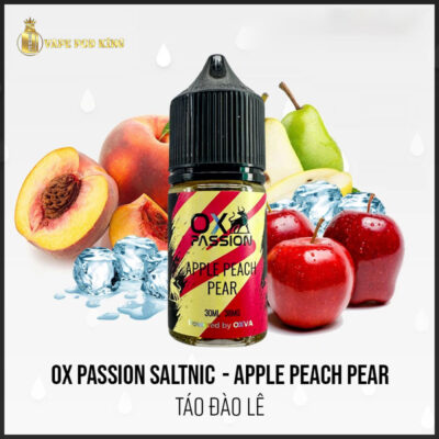 Ox Passion Juice Táo Đào Lê - Apple Peach Pear 30ml