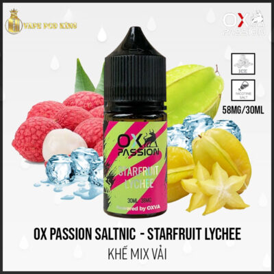 Ox Passion Juice Vải Khế - Starfruit Lychee 30ml