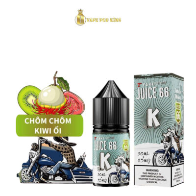 Taki Juice 66 K Chôm Chôm Kiwi Ổi - Rambutan Kiwi Guava 30ml