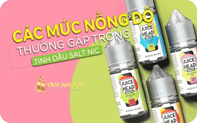 Nồng Độ Nicotine Trong Tinh Dầu Saltnic Là Bao Nhiêu?