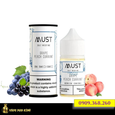 Must Nho Đào Lý Chua Đen - Grape Peach Currant 30ml