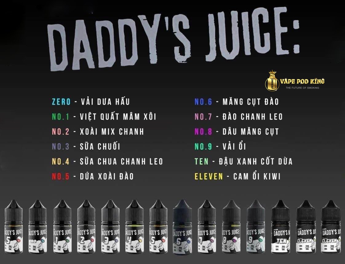 Địa chỉ lấy sỉ tinh dầu Daddy's Juice