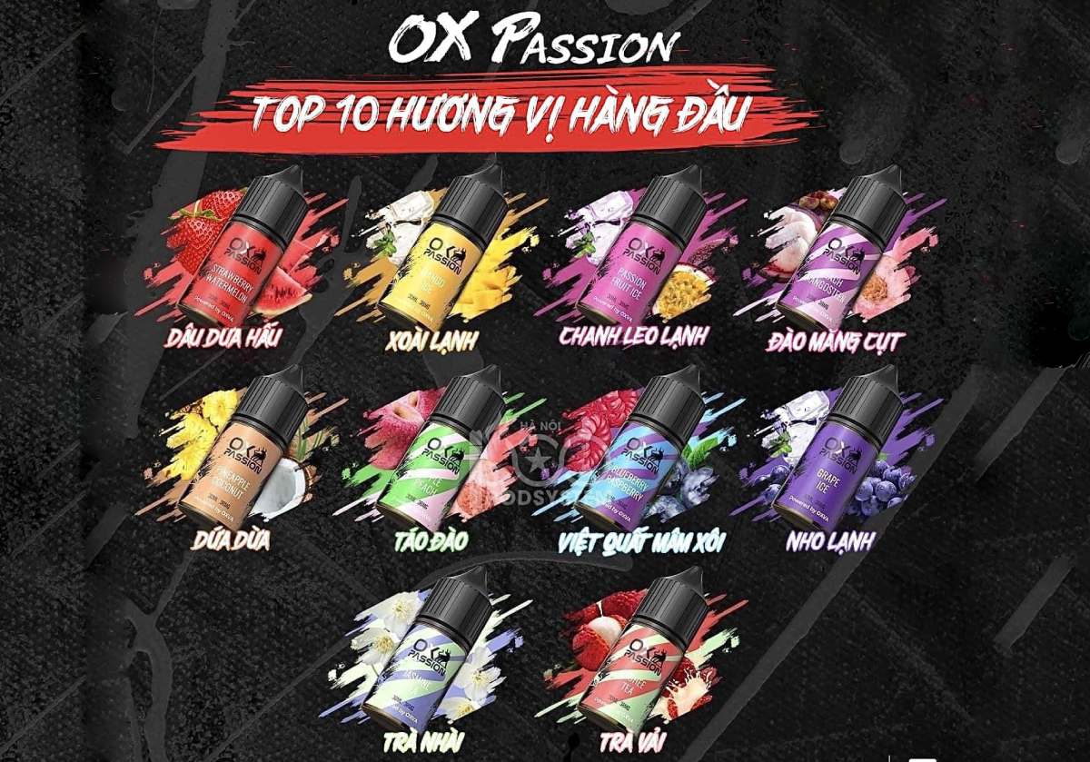 Juice OX Passion vị nào Ngon nhất?