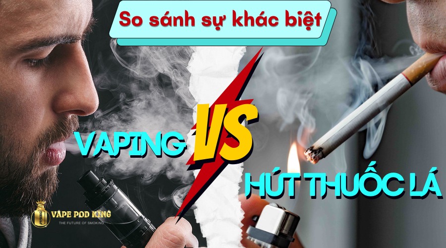 sự khác nhau giữa khói vape và khói thuốc lá